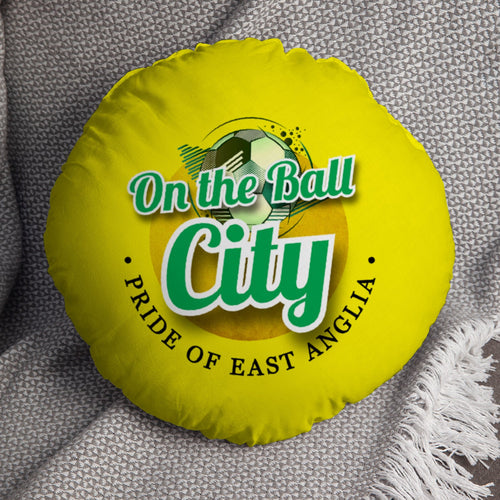 Norwich On the Ball - Football Legends - Circle Cushion 14"