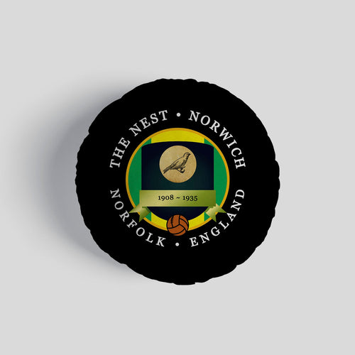 Norwich The Nest - Football Legends - Circle Cushion 14"