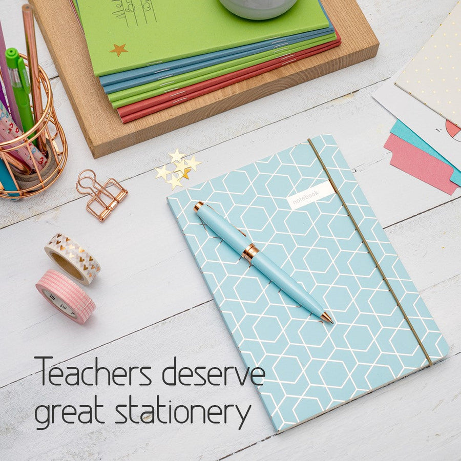 Matilda Myres | A5 Ruled Notebook with Rose Gold Foil | Mint