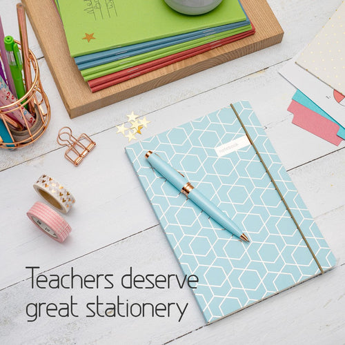 Matilda Myres | A5 Ruled Notebook with Rose Gold Foil | Mint