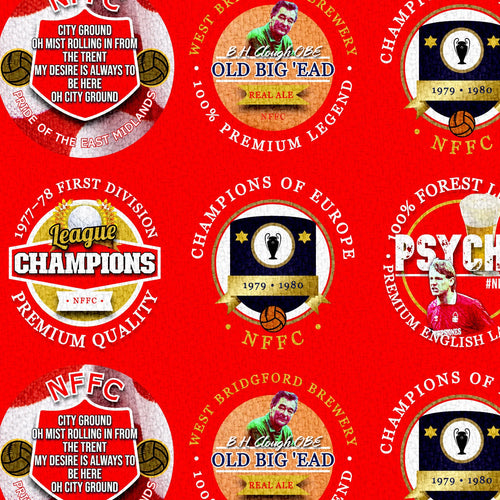 Nottingham - Football Legends - Microfibre Beach Towel - 150cm x 75cm