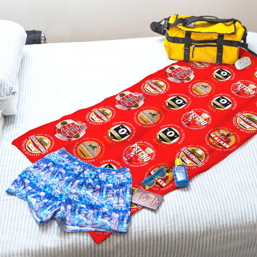 Nottingham - Football Legends - Microfibre Beach Towel - 150cm x 75cm