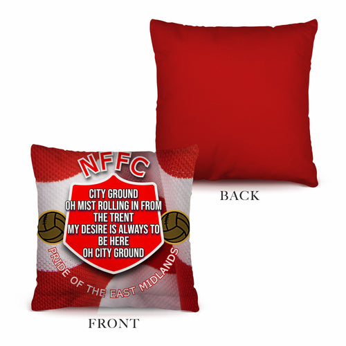 Nottingham City Ground Song - Football Legends - Cushion 10"