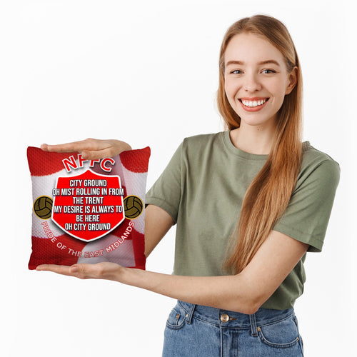Nottingham City Ground Song - Football Legends - Cushion 10"