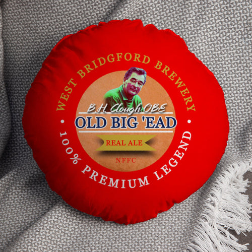Nottingham Clough - Football Legends - Circle Cushion 14"