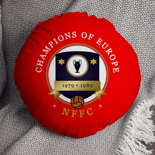 Nottingham European Cup - Football Legends - Circle Cushion 14"
