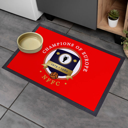 Nottingham European Cup - Football Legends - Door Mat -60cm X 40cm