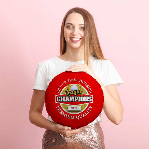Nottingham League Champions - Football Legends - Circle Cushion 14"