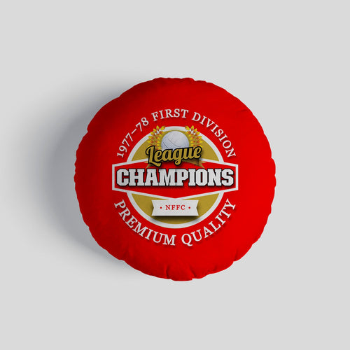 Nottingham League Champions - Football Legends - Circle Cushion 14"