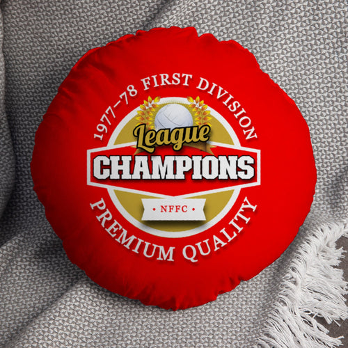Nottingham League Champions - Football Legends - Circle Cushion 14"