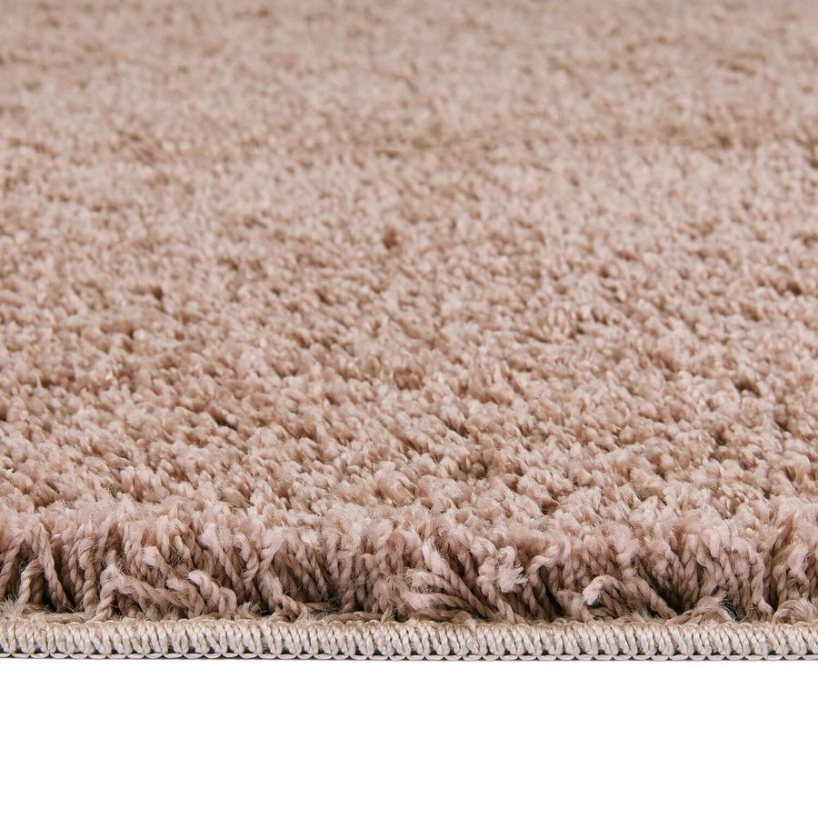 Washable Nude Pink Shaggy Rug
