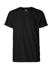 Fairtrade Organic Rolled Sleeve T-shirt: Mens