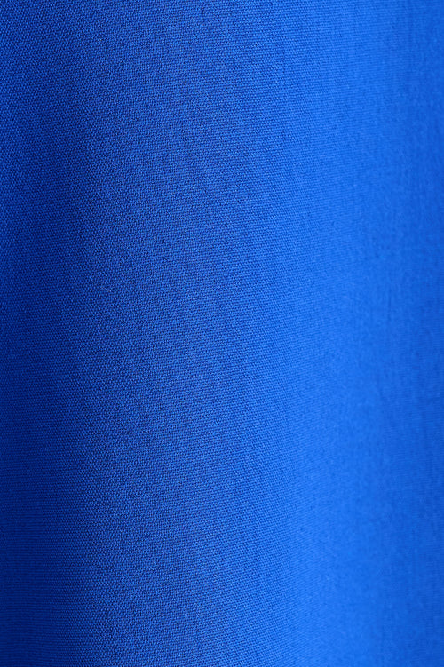 Octavia Crepe Petal Collar Shirt - Blue
