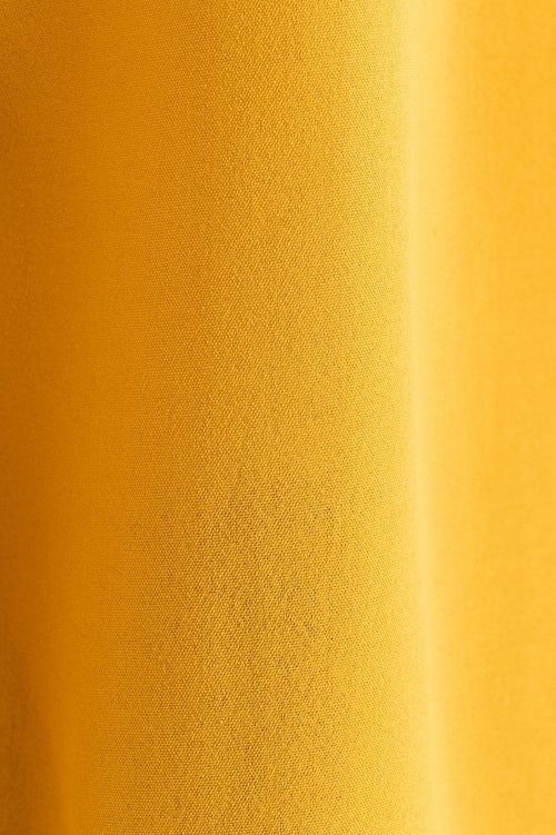 Octavia Crepe Petal Collar Blouse - Mustard