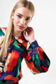Orlan Hofmann Print Long Sleeve Blouse