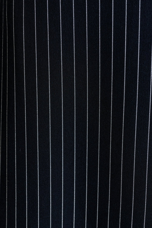 Tilde Navy Pinstripe Straight Leg Trouser
