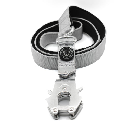 BTactical™ Nylon Frog Clip Dog Lead |  Extra-Strong Anti Tangle - Misty Grey