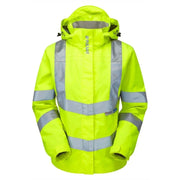PULSAR P704 Ladies Hi-Vis Yellow Storm Coat