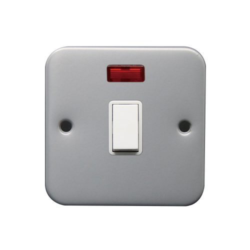 Caradok 20A DP Switch c/w Neon Metalclad