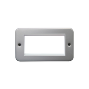 Caradok 2G 4 Module Data Frame c/w Back Box Metalclad