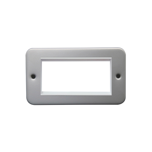 Caradok 2G 4 Module Data Frame c/w Back Box Metalclad