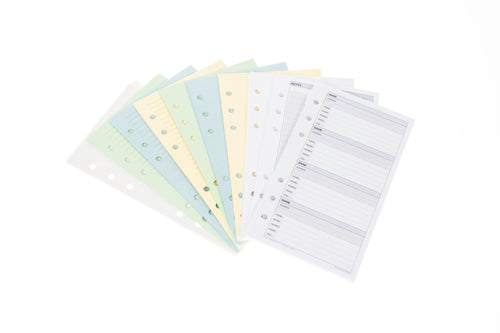Personal Organiser -  Assorted Inserts Pack Refill Pack (PR2022)
