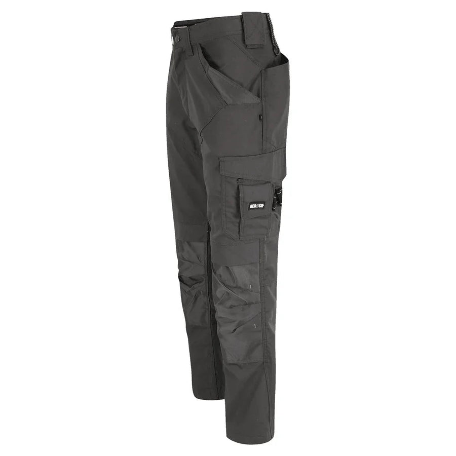 Herock Apollo Shortleg Multi Pocket Knee Pad Trousers Grey, 30" Waist 28" Leg