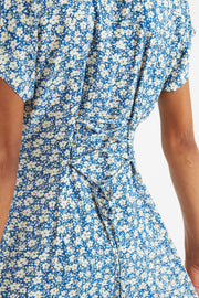 Prudence Periwinkle Mini Shirt Dress