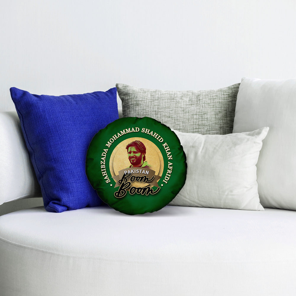 Pakistan Afridi  - Legend Collection - Circle Cushion 14"