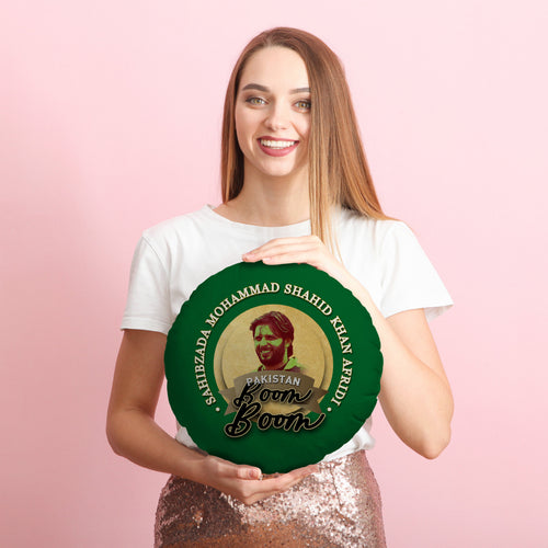 Pakistan Afridi  - Legend Collection - Circle Cushion 14"