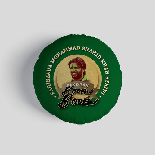 Pakistan Afridi  - Legend Collection - Circle Cushion 14"