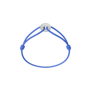 Mini Silver Soho Pavé Cord Bracelet