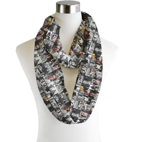 Paul Newman Montage - Scarf - Infinity  - Chiffon