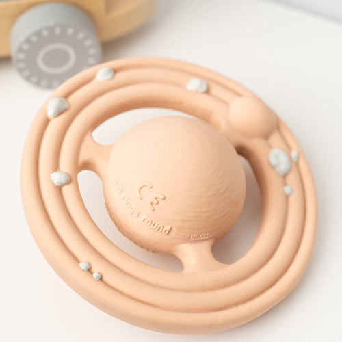 Planet CH3W® Ringed Planet - Natural Rubber Space Teether Toy