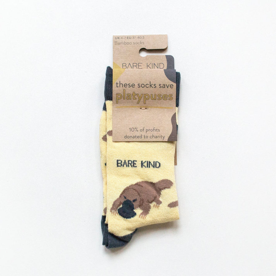Save the Platypus Bamboo Socks