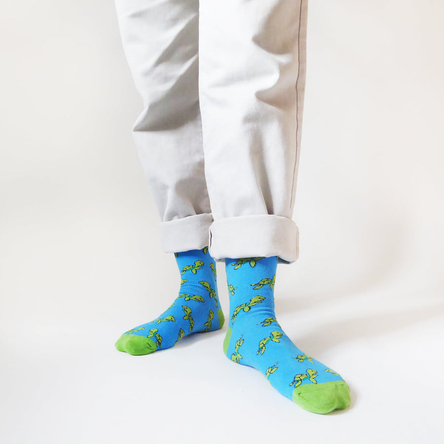 Save the Turtles Bamboo Socks