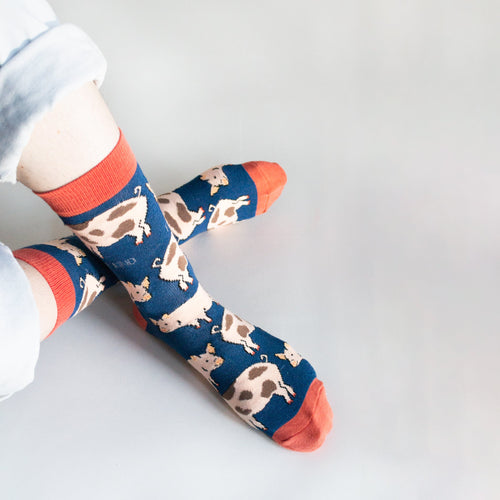 Save the Pigs Bamboo Socks