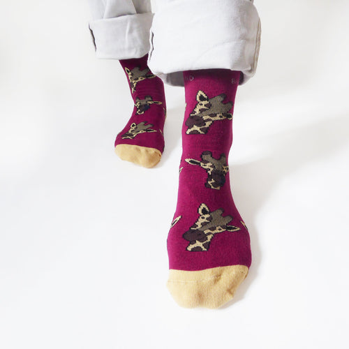Save the Giraffes Bamboo Socks