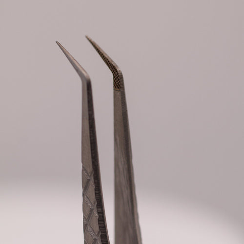 Hybrid 45 Degree Fibre Grip Tweezers