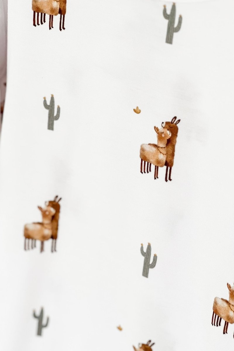 Llama Bamboo Two-Piece Set Long Sleeve Pyjamas