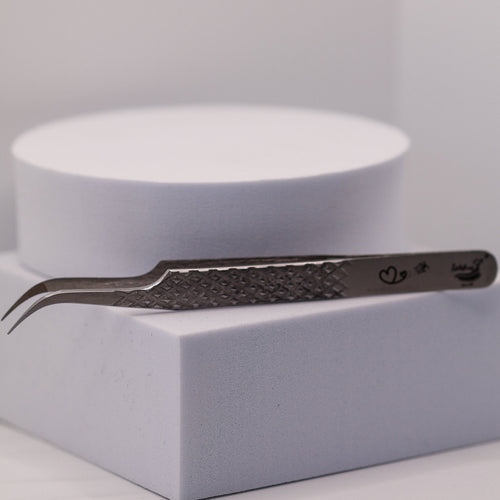 All Purpose Curved 60 Degree Fibre Grip Tweezers