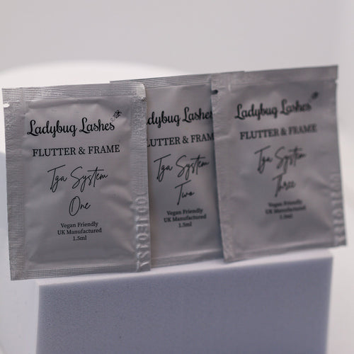Sample Pack: Flutter and Frame Lash Lift and Brow Lamination