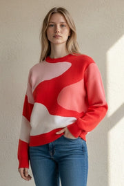 Louche Delaney Swirl Design Sweater