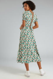 Romola Liseron Laced Back Midi Dress