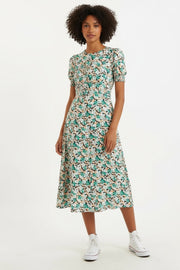 Romola Liseron Laced Back Midi Dress