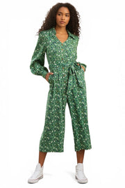Louche Oski-Cat-Camo Print Long Sleeve Jumpsuit