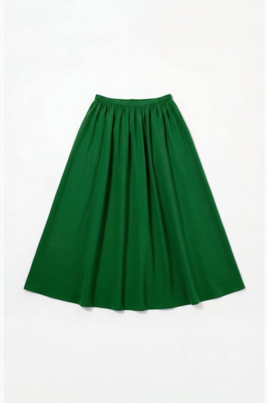 Zoeline Recycled Cotton Midaxi Skirt - Green