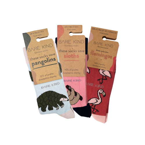 Pink Lover 3 Bamboo Sock Set