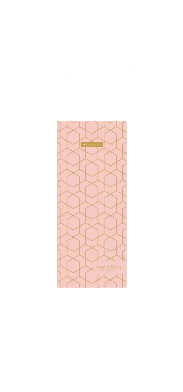 Matilda Myres | Slim List Pad with Magnetic Strip | Pink