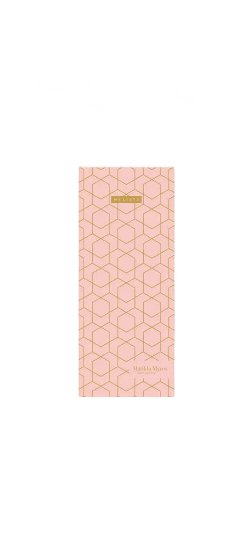 Matilda Myres | Slim List Pad with Magnetic Strip | Pink